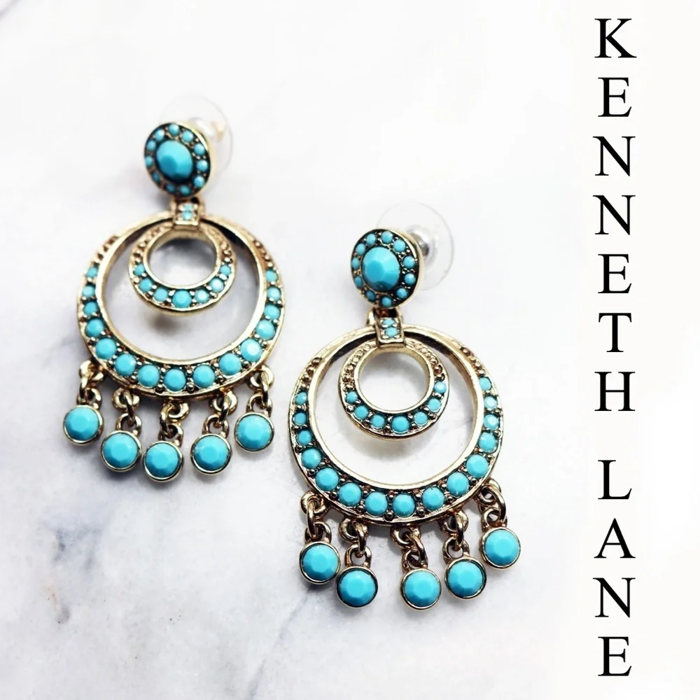 Vintage KENNETH JAY LANE Chandelier Earrings - Picture 13 of 15